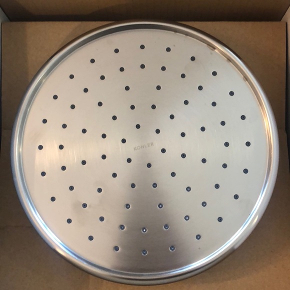 NEW-Kohler 8” Traditional Round Rain Showerhead brushed nickel - Picture 4 of 4